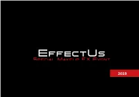 EFFECTUS EVENT 18:30 APERITIVO SUL TETTO/ ROOF TOP APERITIVE Programma Sabato • Saturday Schedule
