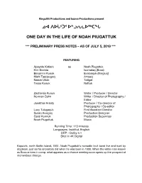 One Day in the Life-Preliminary Notes-05Jul19