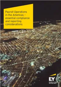 Payroll Operations in the Americas