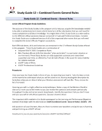 Study Guide 12 – Combined Events General Rules