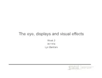 The Eye, Displays and Visual Effects