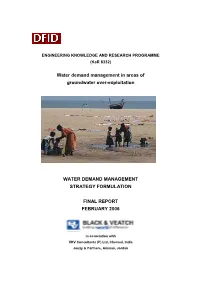 Water Demand Management in Areas of Groundwater Over-Exploitation