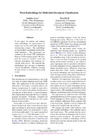 Word Embeddings for Multi-Label Document Classification