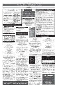 FOR RENT a Reputable Company Is in Need of the Below Positions Prior Experience in Sign ﬁeld Is a Must