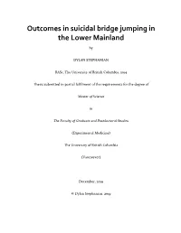 Outcomes in Suicidal Bridge Jumping in the Lower Mainland-JRB