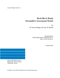 Rock River Basin Streamflow Assessment Model