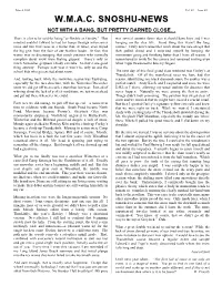 W.M.A.C. Snoshu-News