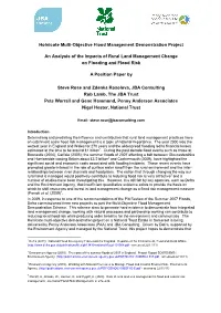 Holnicote Multi-Objective Flood Management Demonstration Project