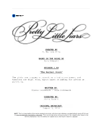 Pretty Little Liars | Dialogue Transcript | S1:E9