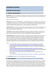 STANDARD GUIDANCE (COP 18) Forced Labour
