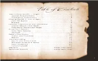 Table of Contents Take a Deep Breath