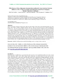 Effectiveness of Three Dimension Demonstration Methods for Waste