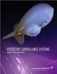 Persistent Surveillance Systems Always There