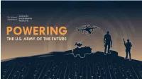 Powering the U.S. Army of the Future Overall Objective