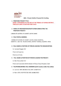 Project Outline Proposal for Funding 1. PROPOSED PROJECT TITLE