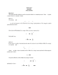 3.20 Exam 1 Fall 2003 SOLUTIONS Question 1 You Need to Decide