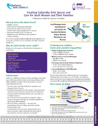 Creating Culturally-Safe Spaces and Care for Inuit Women and Their