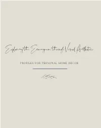 Exploring the Enneagram Through Visual Aesthetics: Profiles for Personal Home Décor