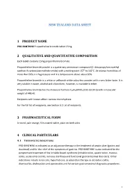 New Zealand Data Sheet 1 Product Name 2 Qualitative