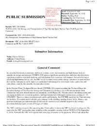 PUBLIC SUBMISSION Tracking No