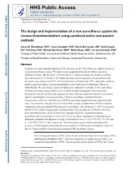 The Design and Implementation of a New Surveillance System for Venous Thromboembolism Using Combined Active and Passive Methods