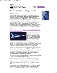 The Speed and Grace of Roger Excoffon - Itcfonts.Com