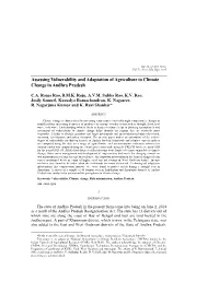 Assessing Vulnerability and Adaptation of Agriculture to Climate Change in Andhra Pradesh