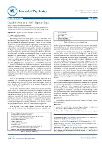 Graphorrhea As a 'Soft' Bipolar Sign