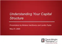Understanding Your Capital Structure