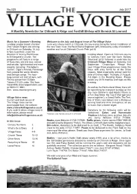A Monthly Newsletter for Chilmark & Ridge and Fonthill Bishop With