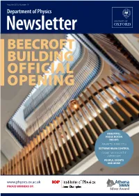 Autumn Department of Physics Newsletter Issue
