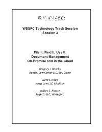 Document Management On-Premise and in the Cloud