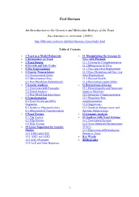 Fred Sherman an Introduction to the Genetics and Molecular
