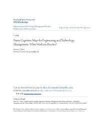 Fuzzy Cognitive Maps for Engineering and Technology Management: What Works in Practice?