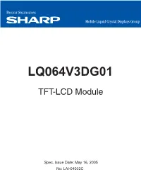 LQ064V3DG01 TFT-LCD Module