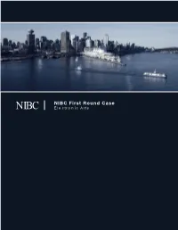 NIBC First Round Case NIBC Ele Ctro N Ic Arts Contents
