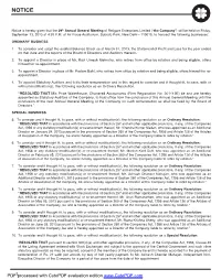 AGM Notice.Pmd