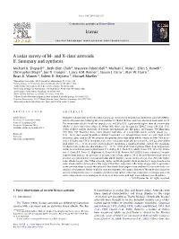 And X-Class Asteroids. II. Summary and Synthesis