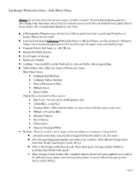 Class Description Watercolor.Pages