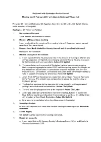 Cllr Harvey (Chairman), Cllr Appleton (From Item 6), Cllr Lister, Cllr Spillett (Clerk), and 6 Members of the Public