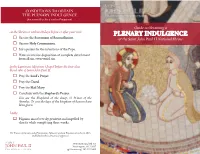 Plenary Indulgence Guide