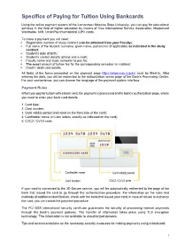 Specifics of Paying for Tuition Using Bankcards