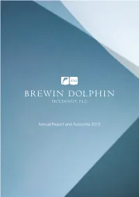 Annual Report and Accounts 2013 Annual Report and Accounts 2013