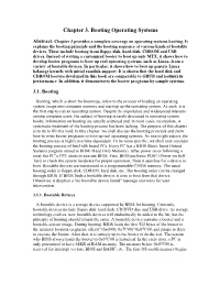 Chapter 3. Booting Operating Systems