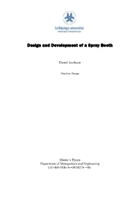 Design and Development of a Spray Booth