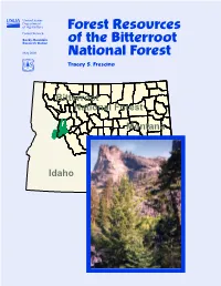 Forest Resources of the Bitterroot National Forest