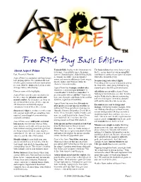 Free RPG Day Basic Edition