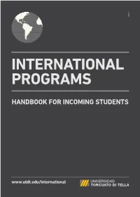 Handbook for Incoming Students