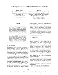 Mathlingbudapest: Concept Networks for Semantic Similarity