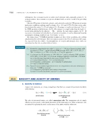 23.5 Basicity and Acidity of Amines